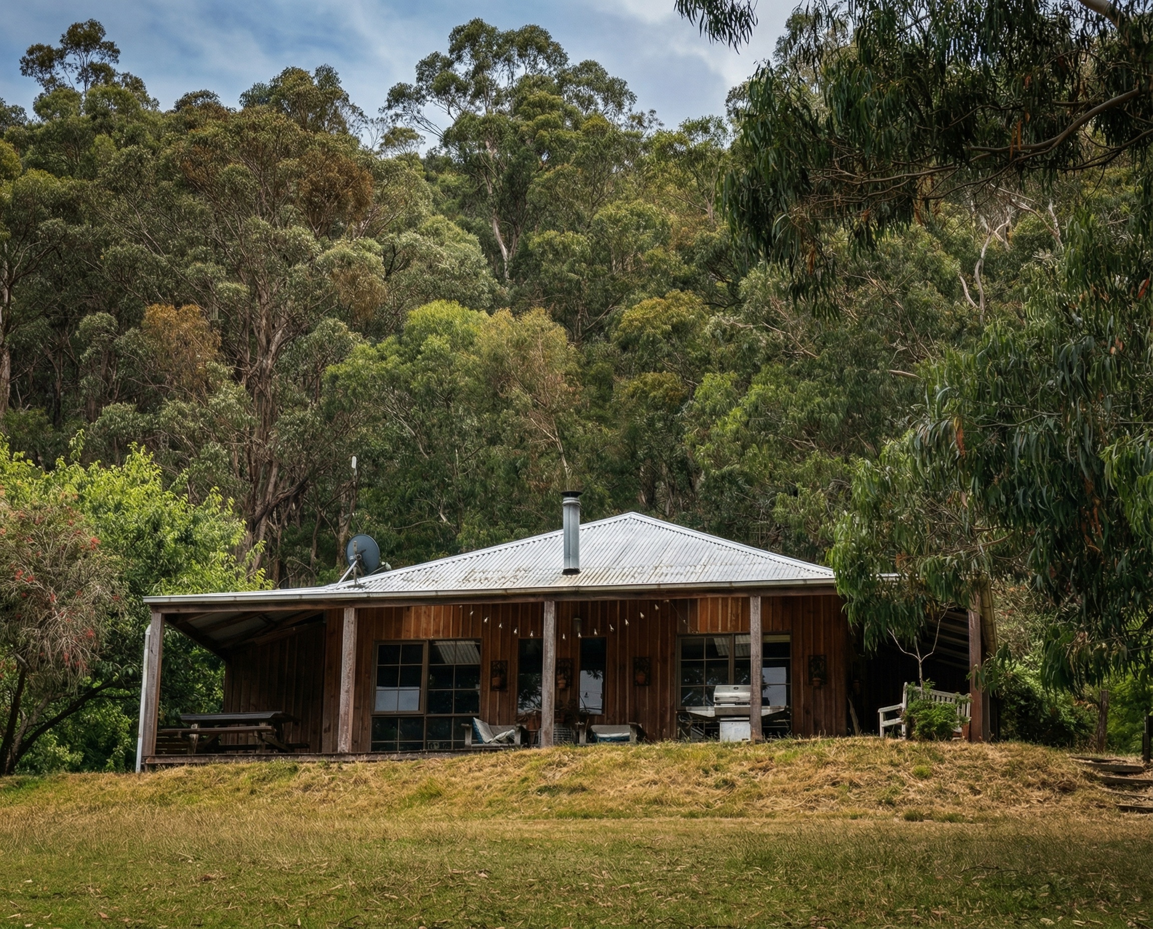Retreat building in the forest